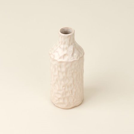 Evidea Deco Vesta Vazo - Krem - 9x22 cm