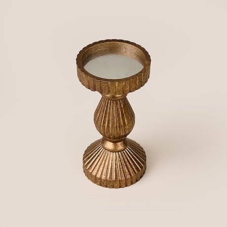 Evidea Deco Orta Boy Şamdan - Eskitme - 19,2 cm