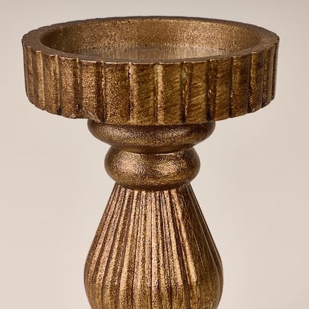 Evidea Deco Orta Boy Şamdan - Eskitme - 19,2 cm