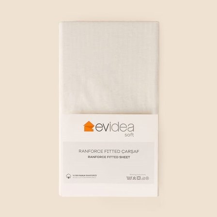 Evidea Soft Penye Tek Kişilik Lastikli Çarşaf - Bej - 100x200 cm