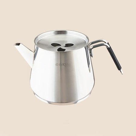 Evidea Kitchen Arven Çaydanlık - Gri - 1,25 lt + 600 ml