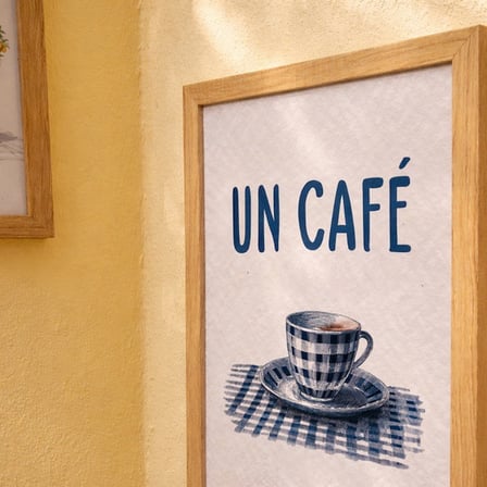 Evidea Deco Un Cafe Duvar Panosu - Renkli - 30x40 cm