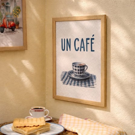 Evidea Deco Un Cafe Duvar Panosu - Renkli - 30x40 cm