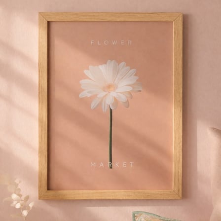 Evidea Deco Papatya Duvar Panosu - Renkli - 30x40 cm