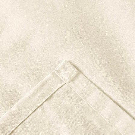 Evidea Soft Basic Tek Kişilik Düz Kenar Saten Çarşaf - Ekru - 160x240 cm
