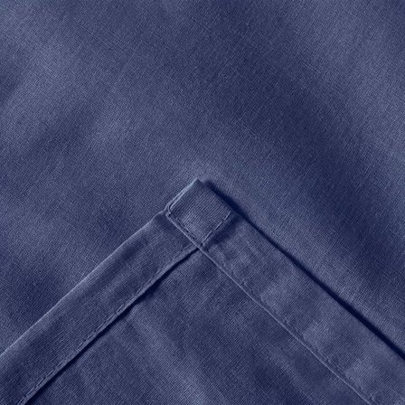 Evidea Soft Basic Tek Kişilik Düz Kenar Saten Çarşaf - Lacivert - 160x240 cm