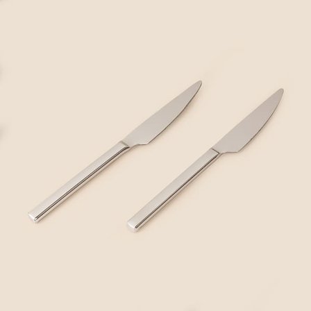 Lugga Doğa 2'li Yemek Bıçağı - Platin