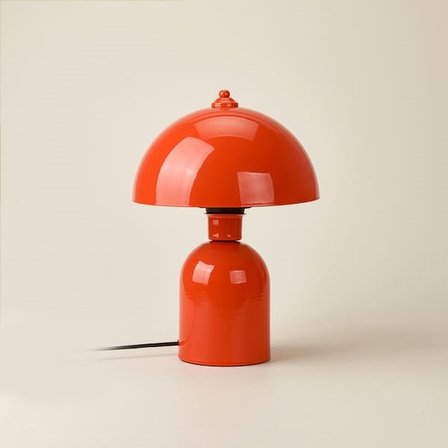 Evidea Lighting Metal Mantar Abajur - Turuncu - 40 cm