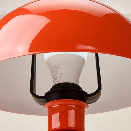 Evidea Lighting Metal Mantar Abajur - Turuncu - 40 cm