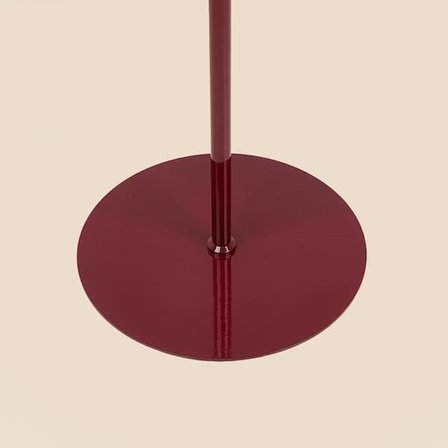 Evidea Lighting Metal Ayak Üstü Açık Şapkalı Lambader - Kırmızı - 140 cm