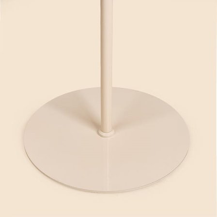 Evidea Lighting Metal Ayak Üstü Açık Şapkalı Lambader - Krem - 140 cm