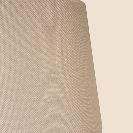 Evidea Lighting Metal Ayaklı Kumaş Başlıklı Lambader - Krem - 150 cm