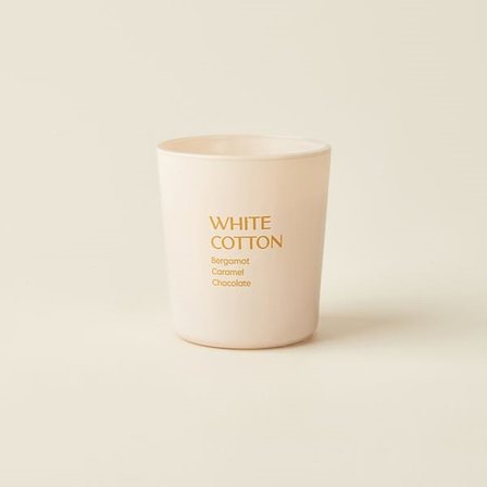 Evidea Deco White Cotton Bardak Mum - Bej - 110 gr