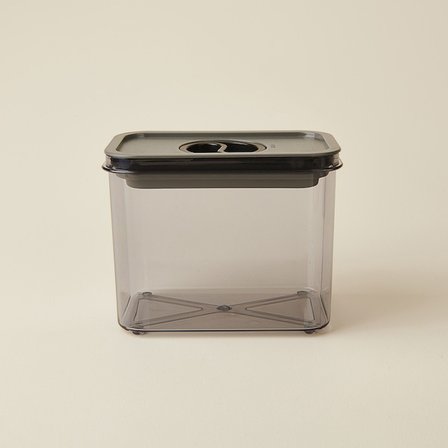 Evidea Kitchen Moeno 3'lü Vakumlu Kavanoz Seti - Siyah - 1,2 lt + 1,8 lt + 3 lt