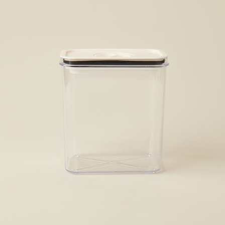 Evidea Kitchen Moeno 3'lü Vakumlu Kavanoz Seti - Beyaz - 1,2 lt + 1,8 lt + 3 lt