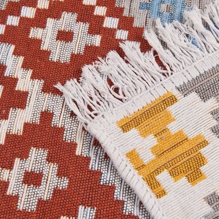 Evidea Soft Asur Dekoratif Halı - Renkli - 80x150 cm
