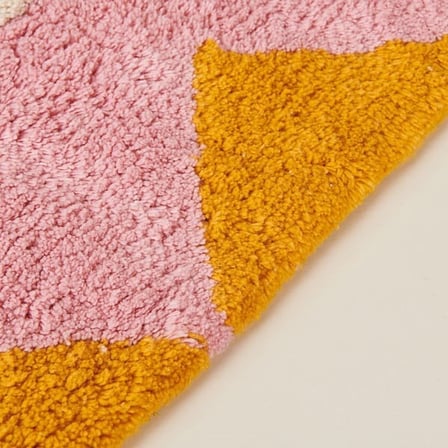 Evidea Soft Lumo Tufting Banyo Paspası - Pembe - 50x80 cm