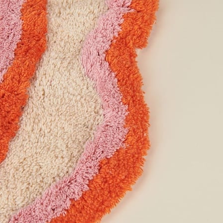 Evidea Soft Mera Tufting Banyo Paspası - Ekru - 90x90 cm