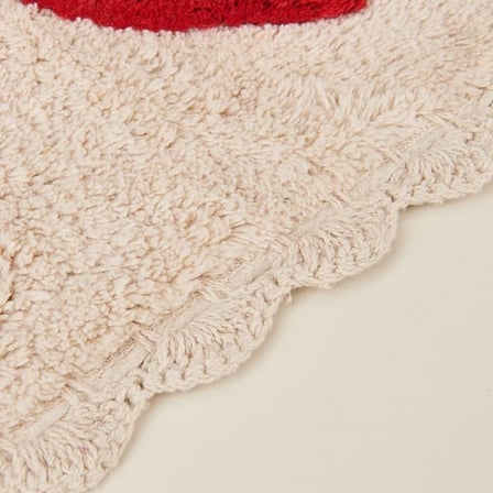 Evidea Soft Herz Tufting Banyo Paspası - Ekru - 50x80 cm