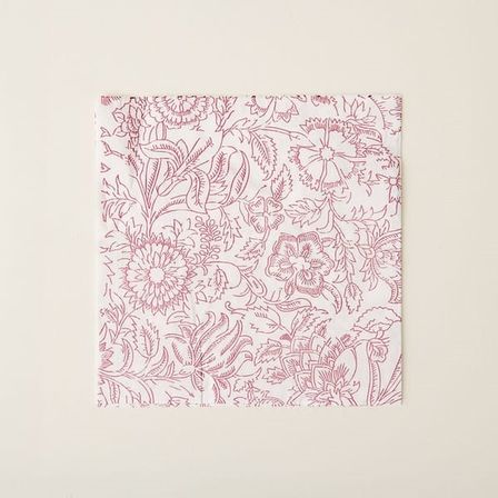 Retro Time Flower 20'li Peçete - Beyaz / Pembe