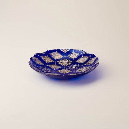 Evidea Deco Tılsım Dekoratif Tabak - Lacivert - 30 cm