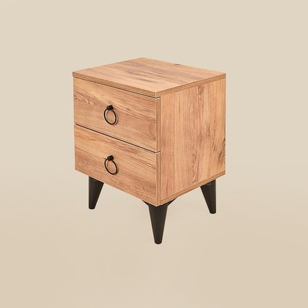 Eco Room Mercan Komodin - Atlantik Çam - 50x30x40 cm