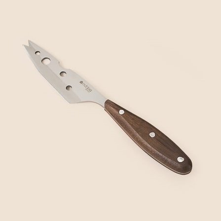 Evidea Kitchen 3'lü Mini Peynir Bıçağı Seti - Kahverengi
