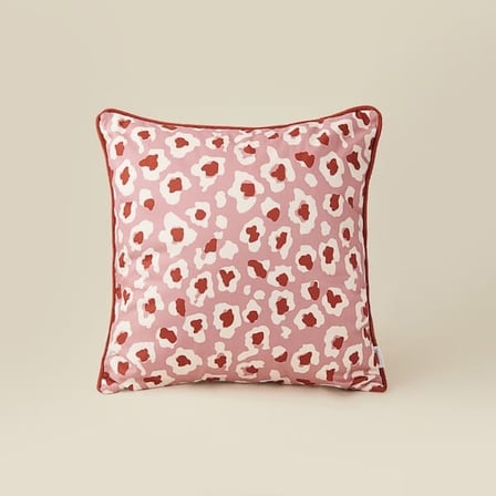 Evidea Soft Pard Kırlent Kılıfı - Gülkurusu / Kiremit - 45x45 cm