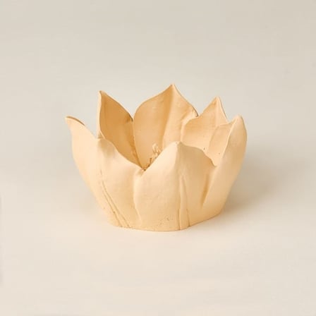 Evidea Deco Lotus Dekoratif Obje - Bej - 11 cm