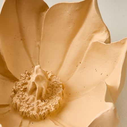 Evidea Deco Lotus Dekoratif Obje - Bej - 11 cm