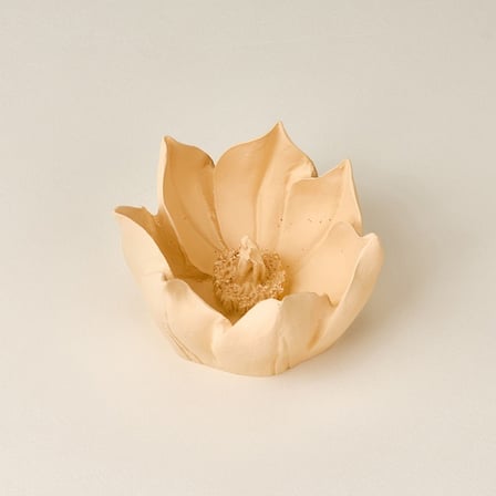 Evidea Deco Lotus Dekoratif Obje - Bej - 11 cm