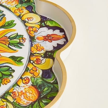 Evidea Kitchen Flower Tepsi - Renkli - 36 cm