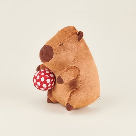 Evidea Soft Topçu Kapibara Figürlü Yastık - Kahverengi - 16x25 cm