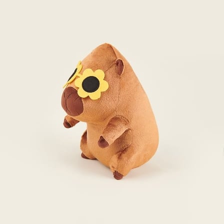 Evidea Soft Süper Star Kapibara Figürlü Yastık - Kahverengi - 16x25 cm