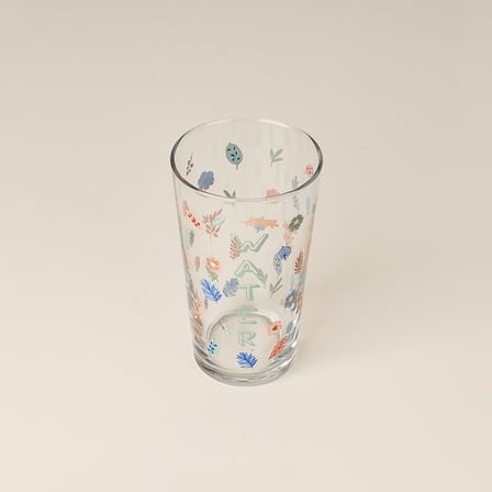 Evidea Kitchen Water Flower Su Bardağı - Yeşil - 310 ml