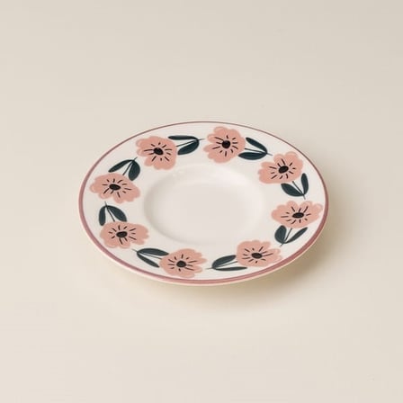 Evidea Kitchen Gül Bahçesi Çay Tabağı - Renkli - 12,5 cm