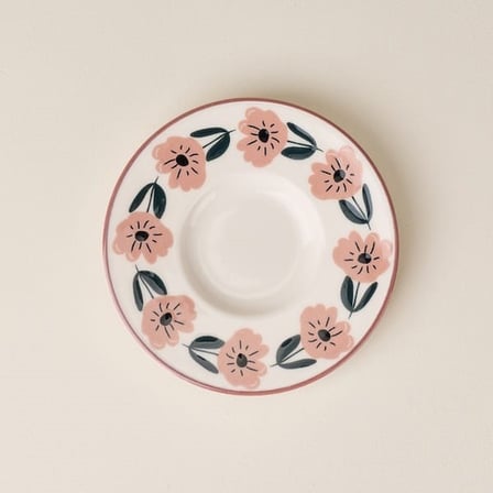 Evidea Kitchen Gül Bahçesi Çay Tabağı - Renkli - 12,5 cm