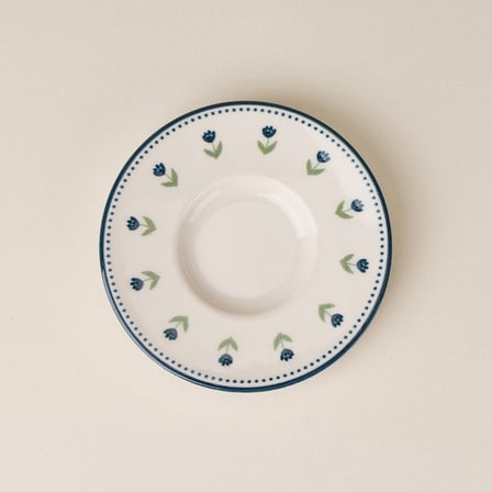 Evidea Kitchen Lale Bahçesi Çay Tabağı - Renkli - 12,5 cm