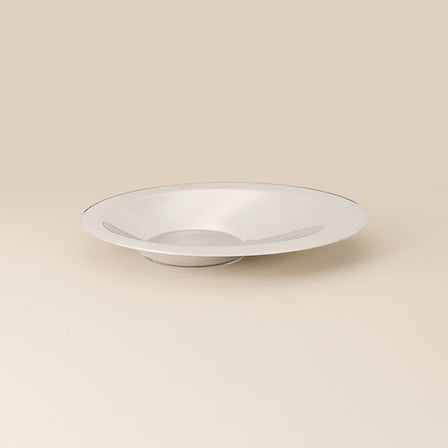 Erdem Çelik 6'lı Çay Tabağı - Gümüş - 11 cm