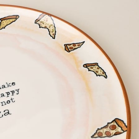 Evidea Kitchen Sicilia Pizza Tabağı - Renkli - 30 cm