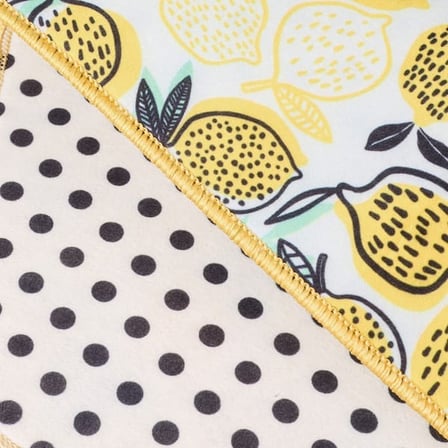 Evidea Soft Limon Desenli Bulaşık Kurutma Örtüsü - Renkli - 35x45 cm