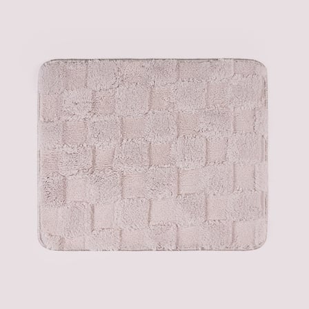 Evidea Soft Simirna Kare 2'li Banyo Paspası - Gri - 60x100 cm + 50x60 cm