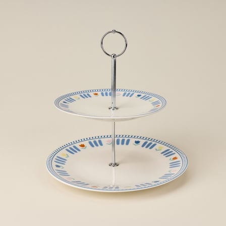 Evidea Kitchen Flower Stantlı 5 Parça Pasta Servis Seti - Renkli