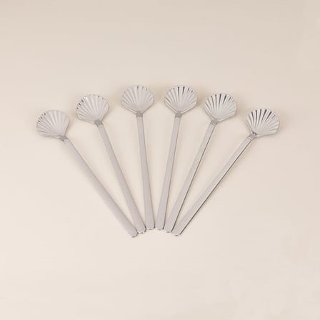 Evidea Kitchen 6'lı Çay Kaşğı - Gümüş