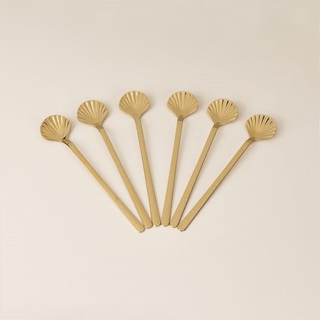 Evidea Kitchen 6'lı Çay Kaşığı - Gold