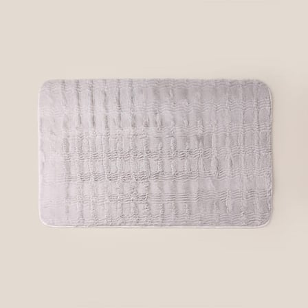 Evidea Soft Rems Rabbit Post 2'li Banyo Paspası - Gri - 50x60 cm + 60x100 cm