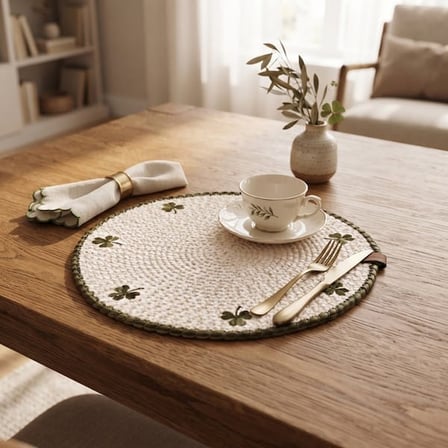 Evidea Soft Yonca Supla - Ekru - 33x33 cm