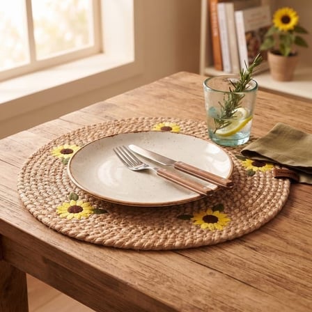 Evidea Soft Ayçiçeği Supla - Bej - 33x33 cm