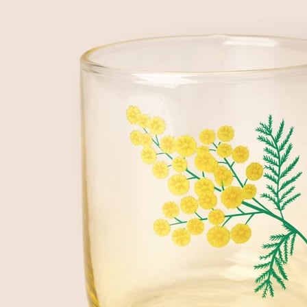 Rakle Siena Kahve Yanı Su Bardağı - Renkli - 280 ml