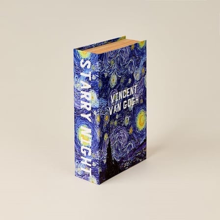 Evidea Deco Van Gogh Kitap Kutu - Renkli - 20x12 cm